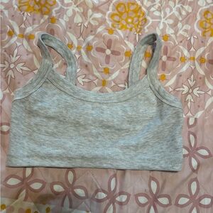 Signature8 Light Gray Ribbed Camisole